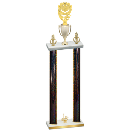 Double Black Glacier First Place Pickleball Trophy