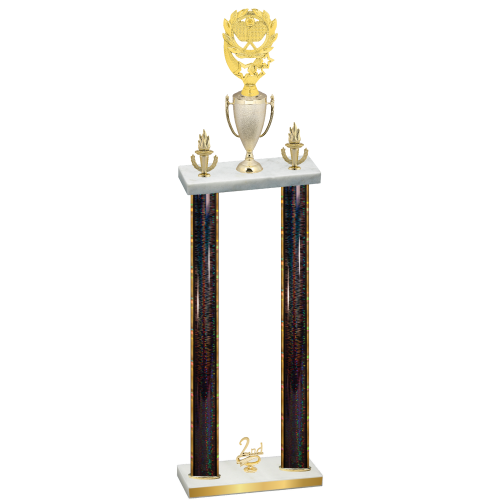 Double Black Glacier Second Place Pickleball Trophy