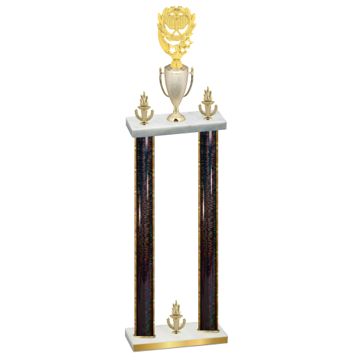 Double Black Glacier Victory Pickleball Trophy
