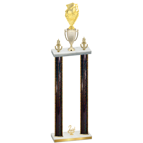 Double Black Glacier Second Place Pickleball Trophy