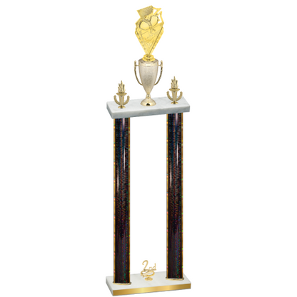 Double Black Glacier Second Place Pickleball Trophy