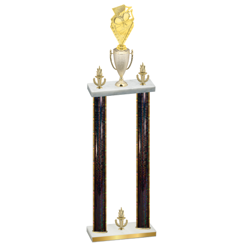 Double Black Glacier Victory Pickleball Trophy