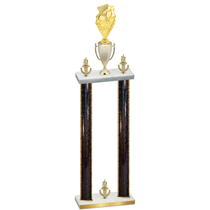Double Black Glacier Victory Pickleball Trophy