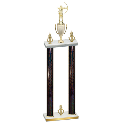 Double Black Glacier Victory Archery Trophy