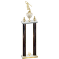 Double Black Glacier Second Place Basketball Trophy