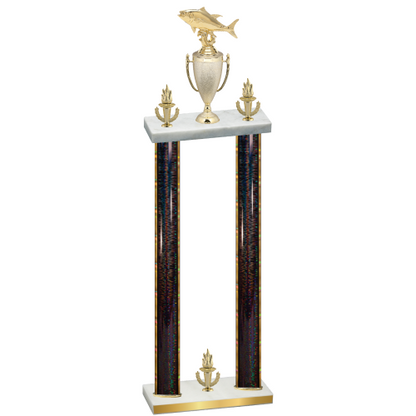 Double Black Glacier Victory Fishing Trophy