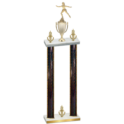 Double Black Glacier Victory Skater Trophy