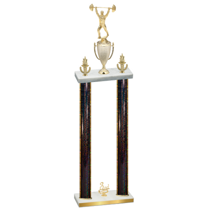Double Black Glacier Third Place Weights Trophy