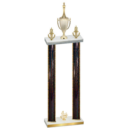 Double Black Glacier Fourth Place Chess Trophy