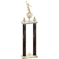 Double Black Glacier Second Place Basketball Trophy