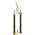 Double Black Glacier Victory Basketball Trophy