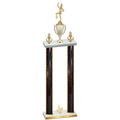 Double Black Glacier Fourth Place Majorette Trophy