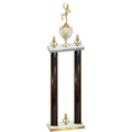 Double Black Glacier Victory Majorette Trophy