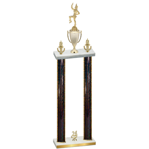 Double Black Glacier Year Majorette Trophy