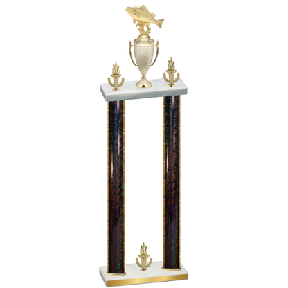 Double Black Glacier Victory Fishing Trophy