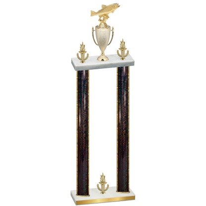 Double Black Glacier Victory Fishing Trophy