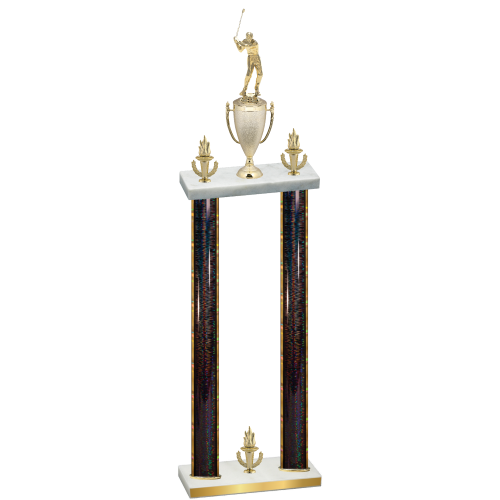 Double Black Glacier Victory Golf Trophy