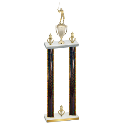 Double Black Glacier Victory Golf Trophy