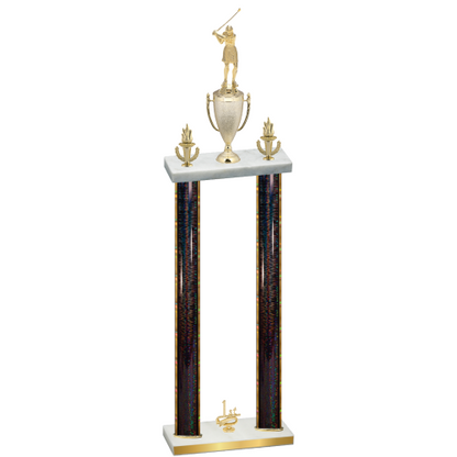 Double Black Glacier First Place Golf Trophy