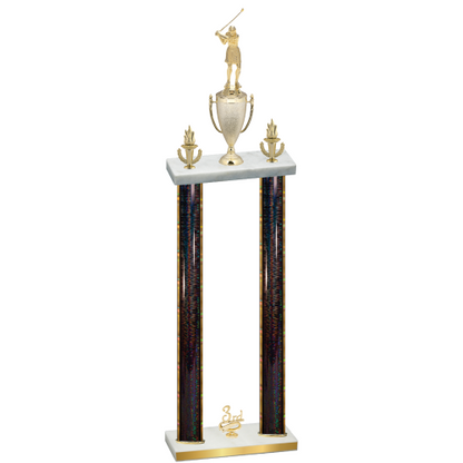 Double Black Glacier Third Place Golf Trophy