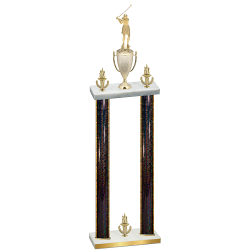 Double Black Glacier Victory Golf Trophy