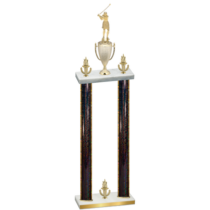 Double Black Glacier Victory Golf Trophy