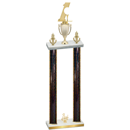 Double Black Glacier Third Place Golf Trophy