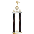 Double Black Glacier Third Place Karate Trophy