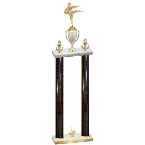 Double Black Glacier First Place Karate Trophy