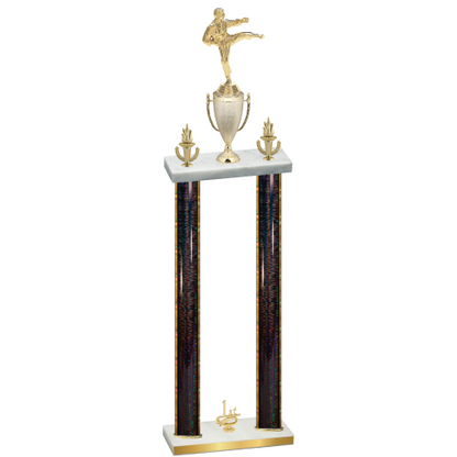 Double Black Glacier First Place Karate Trophy