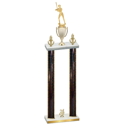 Double Black Glacier Year Softball Trophy