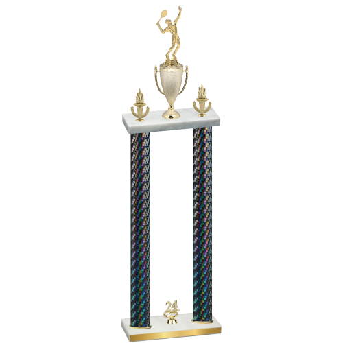Double Black Carbon Fiber Year Tennis Trophy