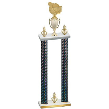 Double Black Carbon Fiber Victory Tennis Trophy