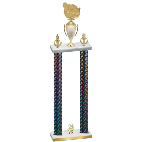Double Black Carbon Fiber Year Tennis Trophy