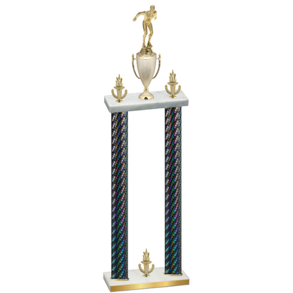 Double Black Carbon Fiber Victory Swimming Trophy