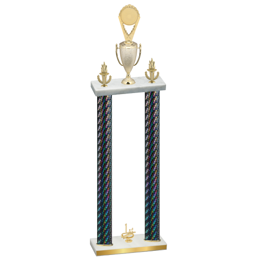 Double Black Carbon Fiber First Place Insert Trophy