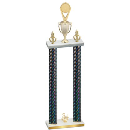 Double Black Carbon Fiber Third Place Insert Trophy