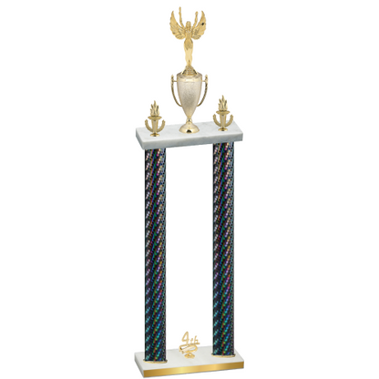 Double Black Carbon Fiber Fourth Place Victory Trophy