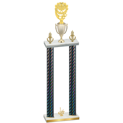 Double Black Carbon Fiber First Place Pickleball Trophy