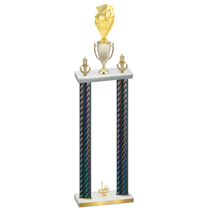 Double Black Carbon Fiber First Place Pickleball Trophy