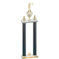 Double Black Carbon Fiber First Place Archery Trophy