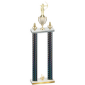 Double Black Carbon Fiber First Place Archery Trophy