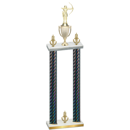 Double Black Carbon Fiber Victory Archery Trophy