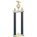 Double Black Carbon Fiber First Place Fishing Trophy