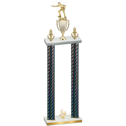 Double Black Carbon Fiber Fourth Place Shooter Trophy