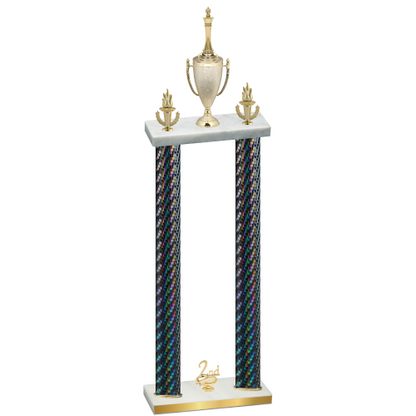 Double Black Carbon Fiber Second Place Chess Trophy