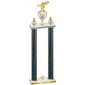 Double Black Carbon Fiber First Place Fishing Trophy