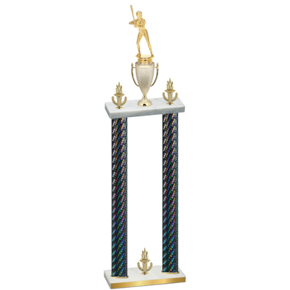 Double Black Carbon Fiber Victory Softball Trophy