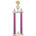 Double Pink Carbon Fiber Year Running Trophy