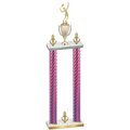 Double Pink Carbon Fiber Victory Tennis Trophy